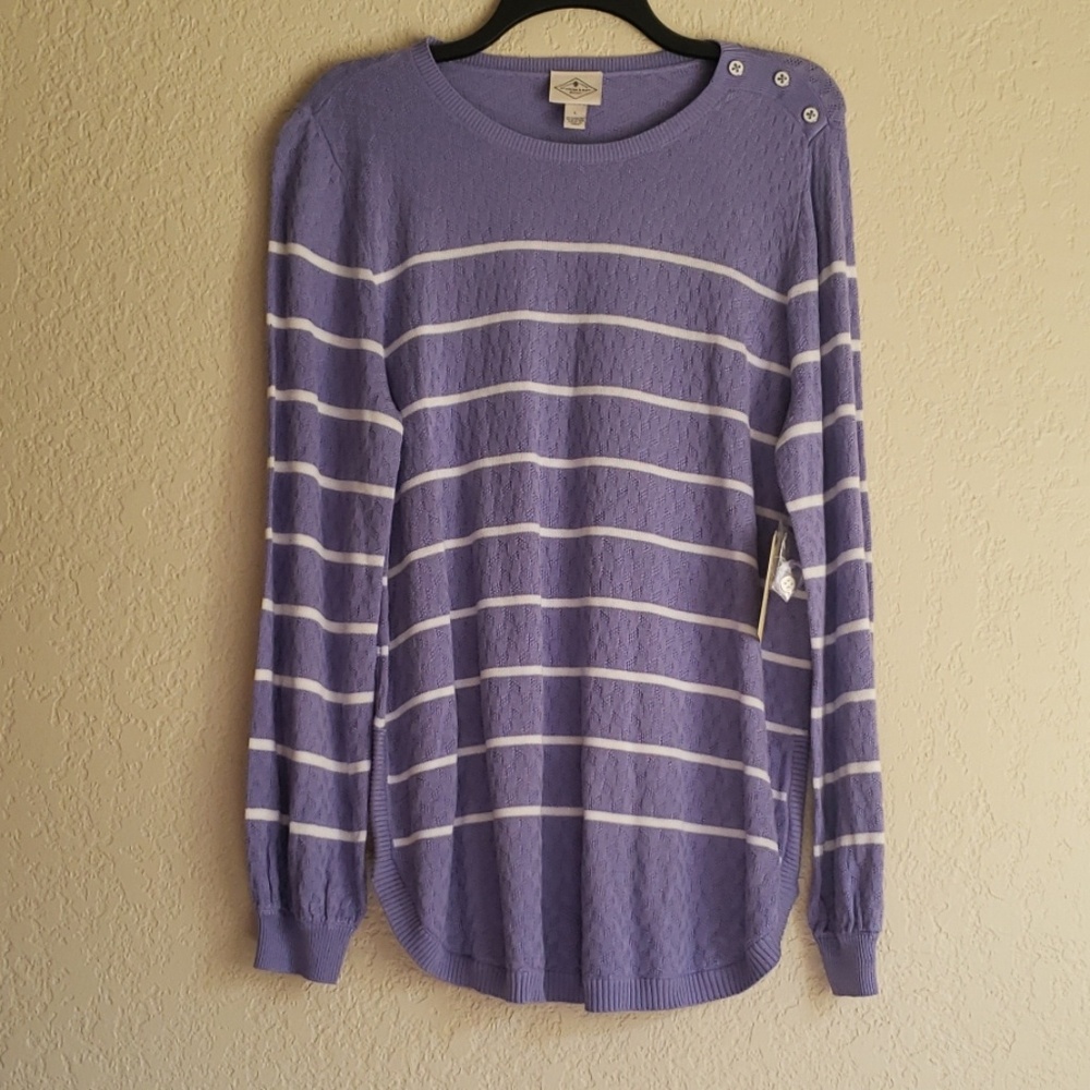 **NWT St John's Bay Cotton Blend Sweater